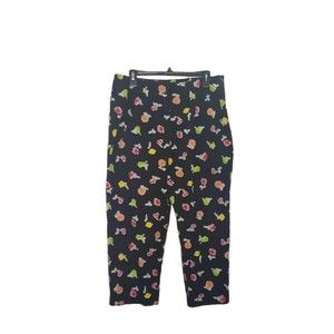 Briggs NY Womens Plus Size 15W Capri Pants Stretch Comfort Tropical Fruit
